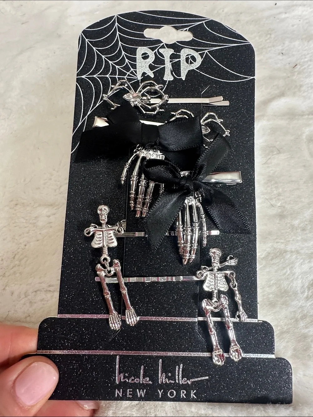 Nicole miller New York set of 6 Halloween hair barrettes